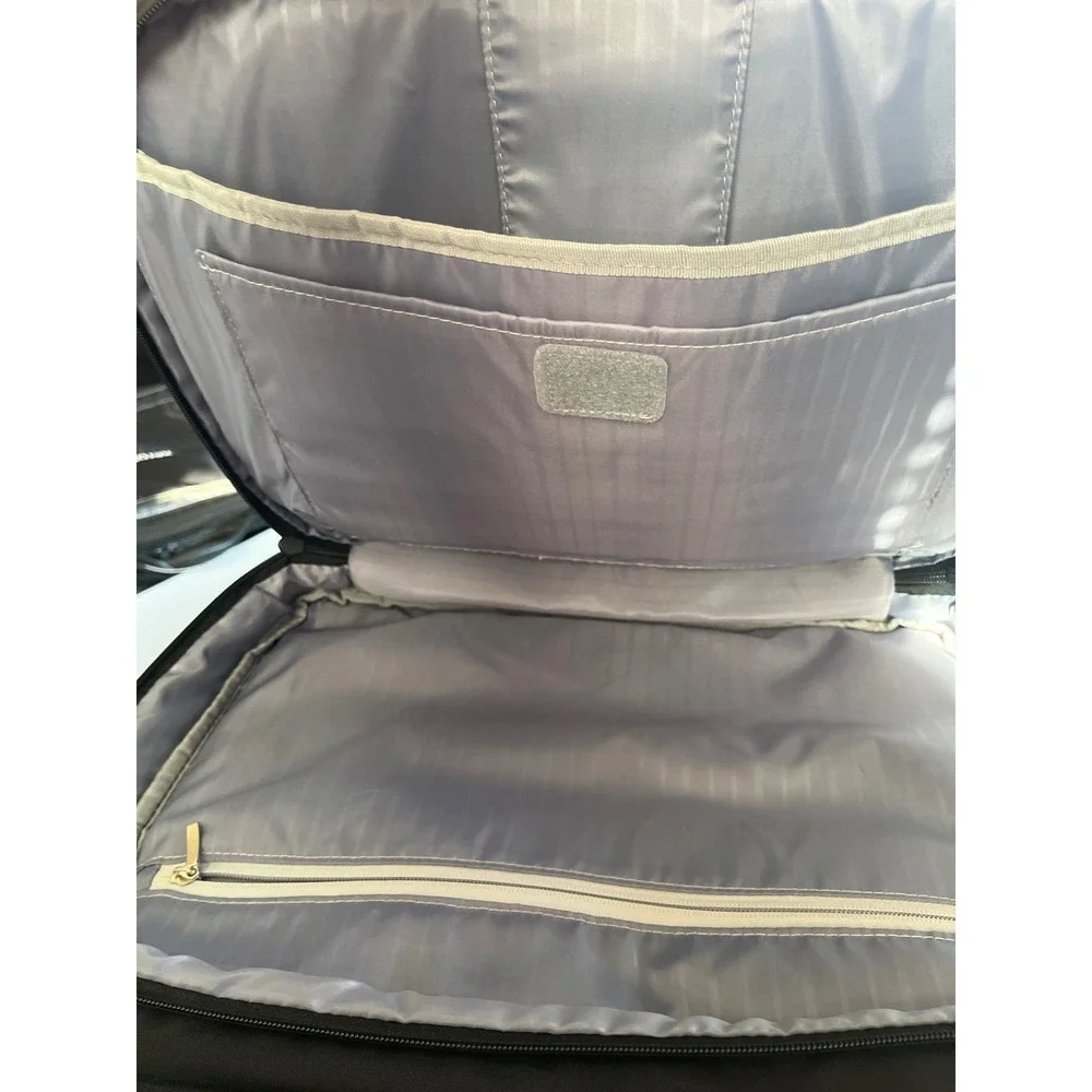 EMPSIGN Black Quilted Laptop Bag‎ Messenger Bag with Padded Strap